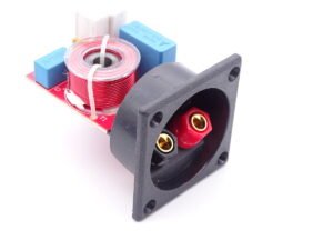 Bornier d'enceinte encastrable avec filtre passif 2 voies 2500Hz