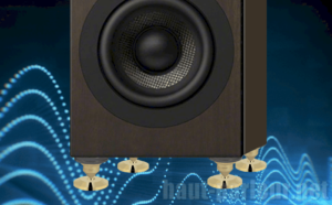 Cônes découpleurs absorbeurs de vibrations pour enceinte acoustique