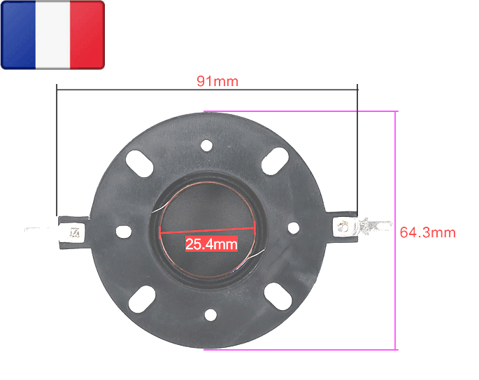 d-tw025-diaphragme-dimensions Diaphragme de remplacement pour AUDAX TW025A0-12x9
