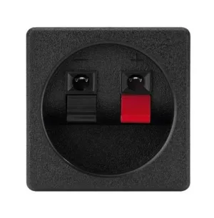 Bornier d'enceinte carré encastrable à coller