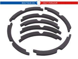 Ensemble de 2 joints périphériques composés de 8 segment pour 2 haut-parleurs de 13 cm