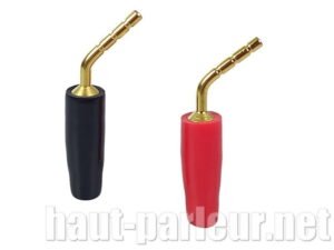 Paire embouts de cable d'enceinte 4mm²